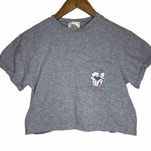 Dirtee Laundry Send Noods Noodle Takeout Container Pocket Crop Top Size XS